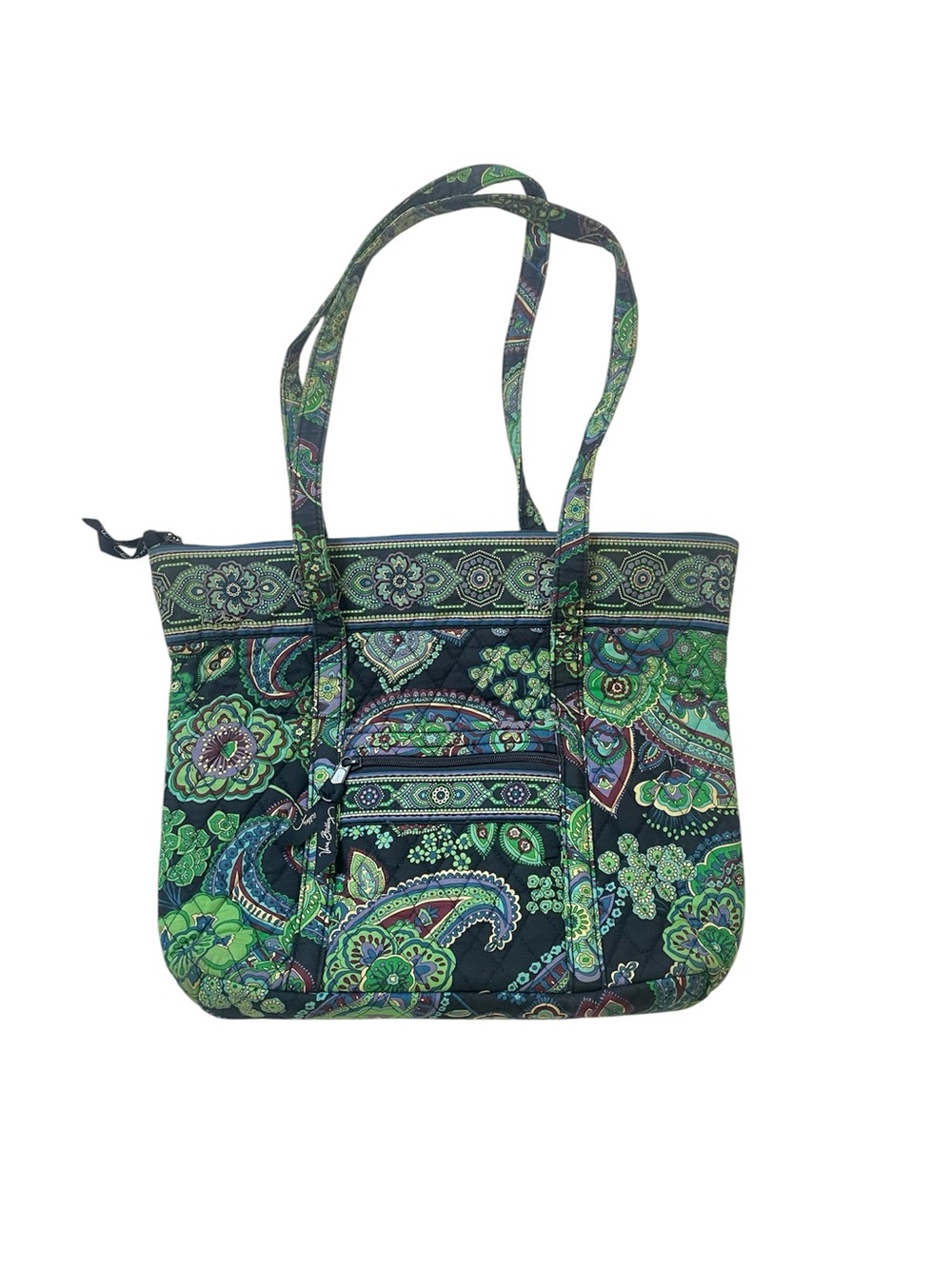 Vera Bradley paisley floral shoulder tote bag